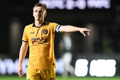 061026 - Newport County v Plymouth Argyle - EFL Trophy - Matt Smith of Newport County