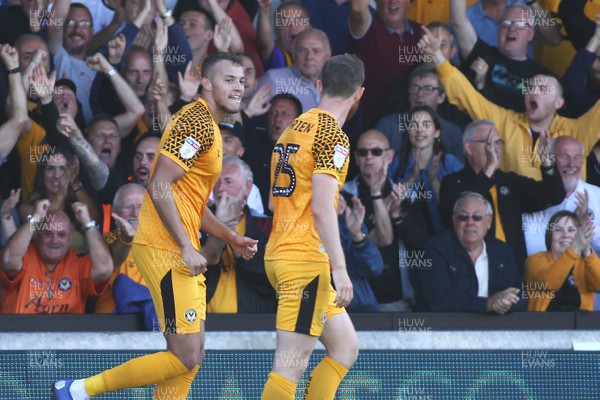 170819 Newport County vs Plymouth Argyle - Sky Bet League 2 - Kyle Howkins of Newport County gives the home side the lead