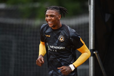 070924 - Newport County v Port Vale - Sky Bet League 2 - Kyle Hudlin of Newport County