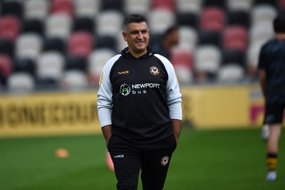 070924 - Newport County v Port Vale - Sky Bet League 2 - Newport Head Coach, Nelson Jardim