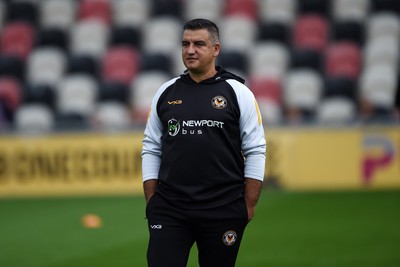 070924 - Newport County v Port Vale - Sky Bet League 2 - Newport Head Coach, Nelson Jardim