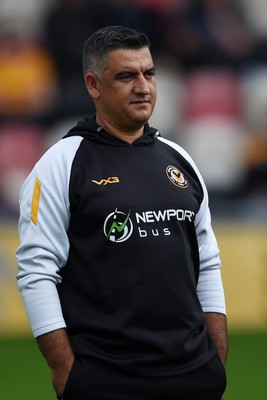 070924 - Newport County v Port Vale - Sky Bet League 2 - Newport Head Coach, Nelson Jardim