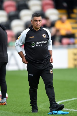 070924 - Newport County v Port Vale - Sky Bet League 2 - Newport Head Coach, Nelson Jardim