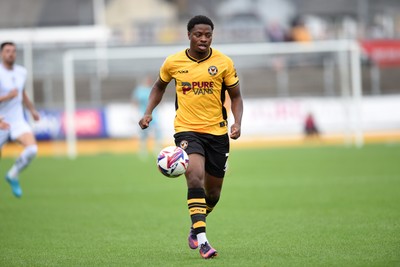 070924 - Newport County v Port Vale - Sky Bet League 2 - Bobby Kamwa of Newport County