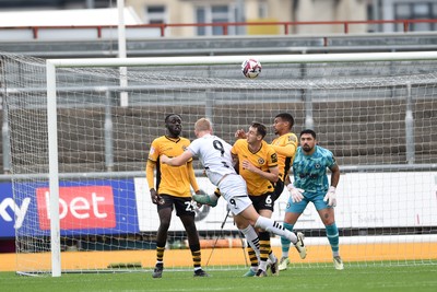 070924 - Newport County v Port Vale - Sky Bet League 2 - Jayden Stockley of Port Vale has a shot at goal