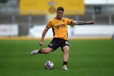 070924 - Newport County v Port Vale - Sky Bet League 2 - Cameron Evans of Newport County