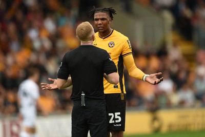 070924 - Newport County v Port Vale - Sky Bet League 2 - Kyle Hudlin of Newport County