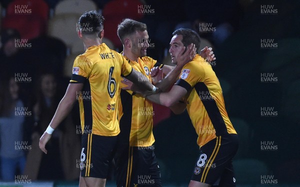 101117 - Newport County v Port Vale - SkyBet League 2 - Matthew Dolan of Newport County celebrates scoring goal