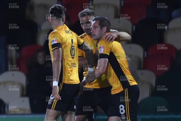 101117 - Newport County v Port Vale - SkyBet League 2 - Matthew Dolan of Newport County celebrates scoring goal