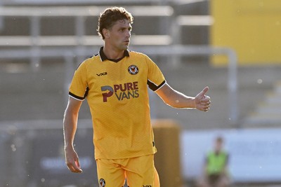 280726 - Newport County v Reading - Preseason Friendly - Harrison Biggins of Newport County