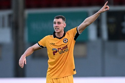 280726 - Newport County v Reading - Preseason Friendly - Ciaran Brennan of Newport County