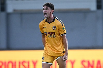 280726 - Newport County v Reading - Preseason Friendly - Harrison Biggins of Newport County