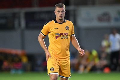 280726 - Newport County v Reading - Preseason Friendly - Cole Jarvis of Newport County