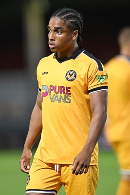 280726 - Newport County v Reading - Preseason Friendly - Moses Alexander-Walker of Newport County