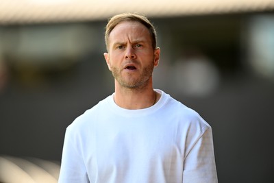 150826 - Newport County v Rochdale - Sky Bet League 2 - Ian Watson, Rochdale Manager