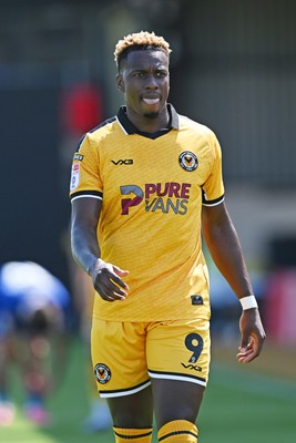 150826 - Newport County v Rochdale - Sky Bet League 2 - Shaquille Gwengwe of Newport County