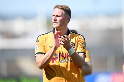150826 - Newport County v Rochdale - Sky Bet League 2 - Cameron Norman of Newport County at full time