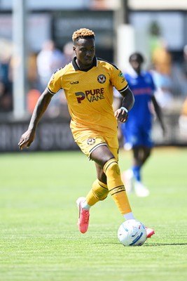 150826 - Newport County v Rochdale - Sky Bet League 2 - Shaquille Gwengwe of Newport County