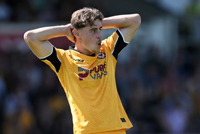 150826 - Newport County v Rochdale - Sky Bet League 2 - Alfie Merritt of Newport County