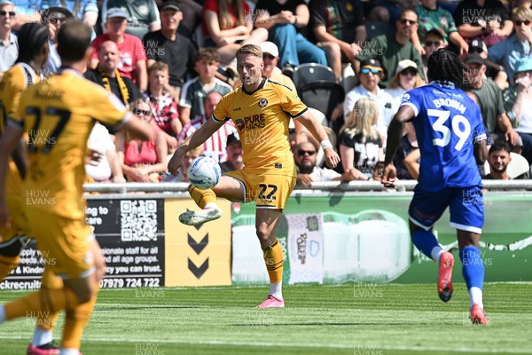 150826 - Newport County v Rochdale - Sky Bet League 2 - Cameron Norman of Newport County