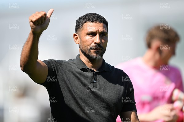 150826 - Newport County v Rochdale - Sky Bet League 2 - Newport County Head Coach, Hayden Mullins at full time