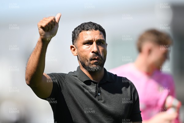 150826 - Newport County v Rochdale - Sky Bet League 2 - Newport County Head Coach, Hayden Mullins at full time