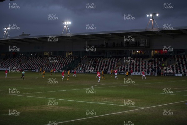 160121 - Newport County v Salford City - SkyBet League 2 - A general view of play at Rodney Parade