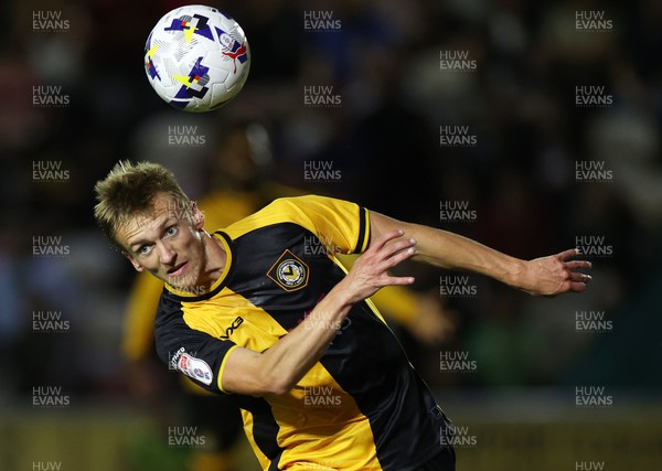 190825 - Newport County v Salford City - SkyBet League Two - Matt Smith of Newport County 