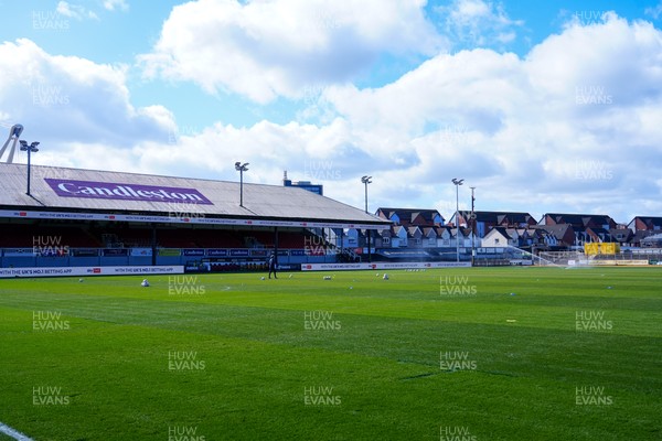 280326 - Newport County v Shrewsbury Town - Sky Bet League 2 - General view inside the stadium prior to kick off