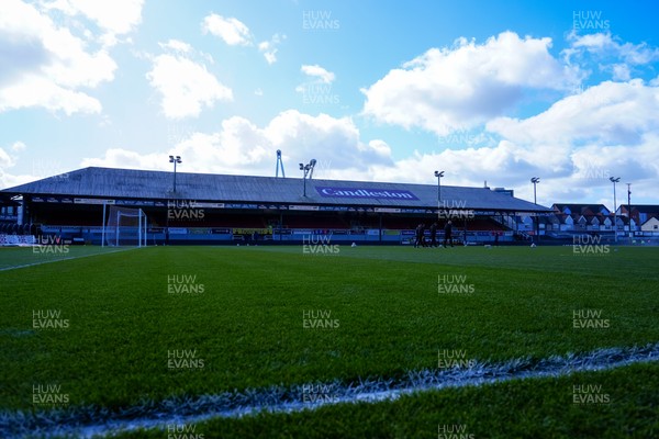 280326 - Newport County v Shrewsbury Town - Sky Bet League 2 - General view inside the stadium prior to kick off