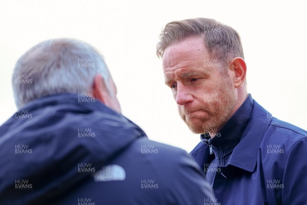 280326 - Newport County v Shrewsbury Town - Sky Bet League 2 - GavinCowan, Manager of Shrewsbury Town, talks to speaks to press prior to kick off