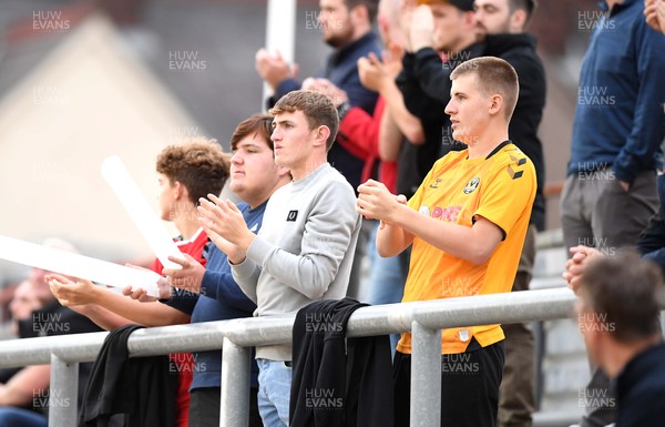 250821 - Newport County v Southampton - Carabao Cup - Newport County supporters back at Rodney Parade for the first time since the start of the pandemic