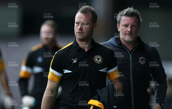 131018 - Newport County v Stevenage - SkyBet League Two - Newport Manager Michael Flynn