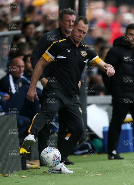 131018 - Newport County v Stevenage - SkyBet League Two - Newport Manager Michael Flynn