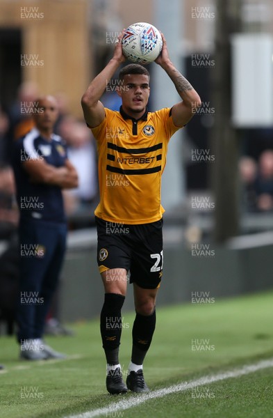 131018 - Newport County v Stevenage - SkyBet League Two - Tyler Hornby-Forbes of Newport