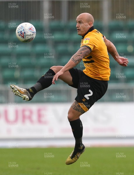 131018 - Newport County v Stevenage - SkyBet League Two - David Pipe of Newport