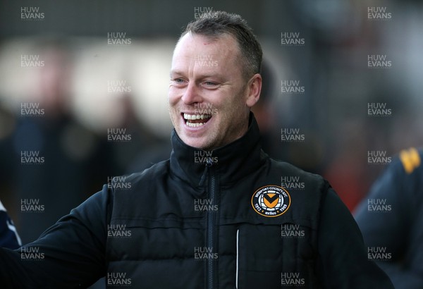 141219 - Newport County v Stevenage - SkyBet League Two - Newport County Manager Michael Flynn