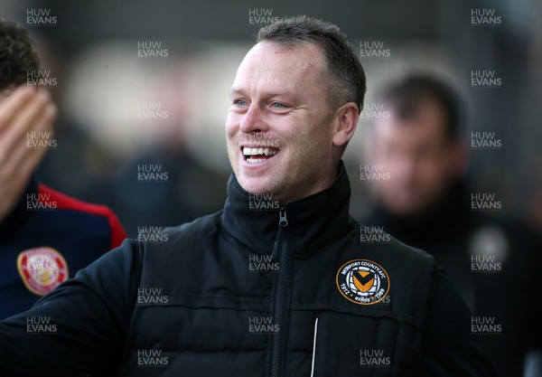 141219 - Newport County v Stevenage - SkyBet League Two - Newport County Manager Michael Flynn