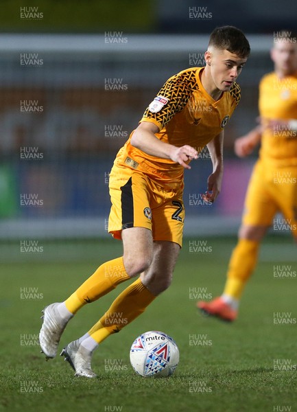 141219 - Newport County v Stevenage - SkyBet League Two - Lewis Collins of Newport County
