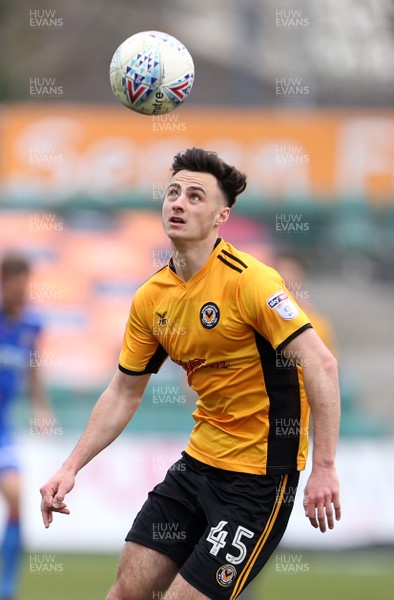 070418 - Newport County v Stevenage FC - SkyBet League Two - Aaron Collins of Newport County