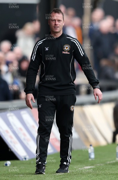 070418 - Newport County v Stevenage FC - SkyBet League Two - Newport Manager Michael Flynn