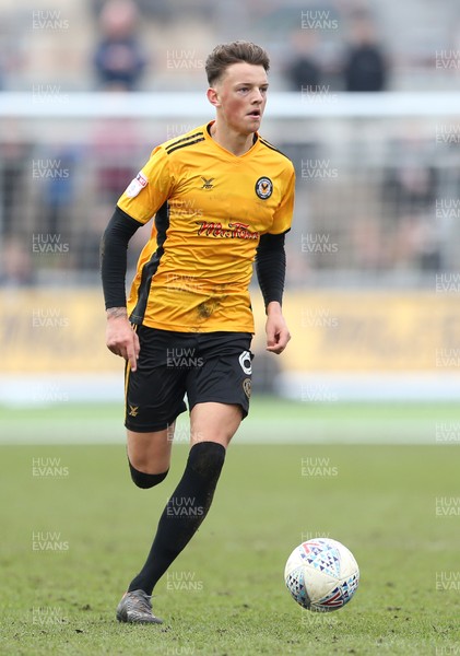 070418 - Newport County v Stevenage FC - SkyBet League Two - Ben White of Newport County