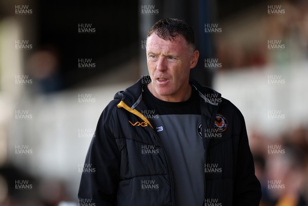 260823 - Newport County v Sutton United - SkyBet League Two - Newport County Manager Graham Coughlan 
