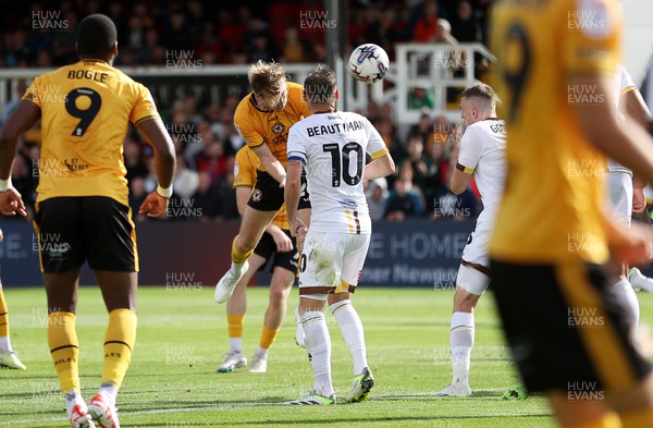 260823 - Newport County v Sutton United - SkyBet League Two - Harry Charsley of Newport County scores a goal