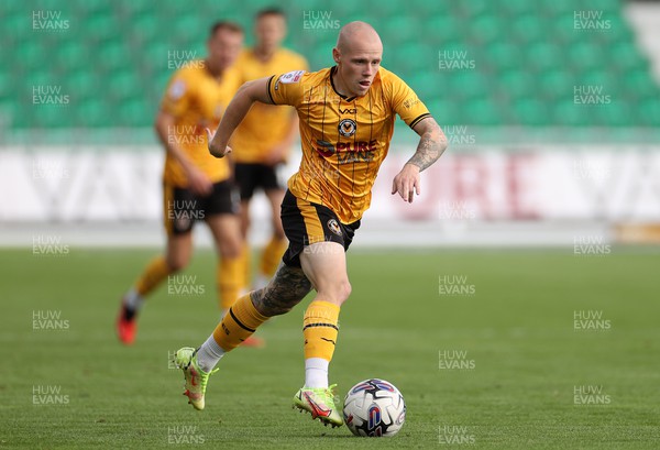260823 - Newport County v Sutton United - SkyBet League Two - James Waite of Newport County 