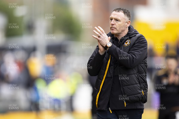 030224 - Newport County v Swindon Town - Sky Bet League 2 - Newport County manager Graham Coughlan at full time