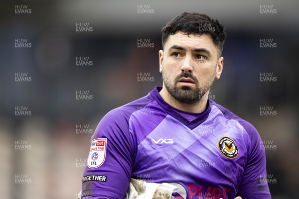 030224 - Newport County v Swindon Town - Sky Bet League 2 - Newport County goalkeeper Nick Townsend at full time