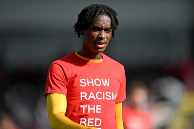 041025 - Newport County v Swindon Town - Sky Bet League 2 - Habeeb Ogunneye of Newport County