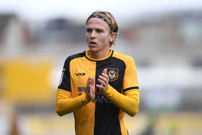 041025 - Newport County v Swindon Town - Sky Bet League 2 - Sam Braybrooke of Newport County