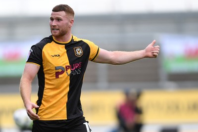 041025 - Newport County v Swindon Town - Sky Bet League 2 - Lee Jenkins of Newport County